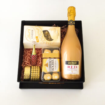 Elegant wedding gift hamper with  the Perfume , saffron and more with blissful greetings!