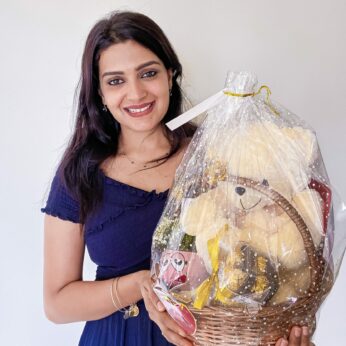 Extravagant Congratulations basket delivery With Plant , Wine and a lovely Greetings