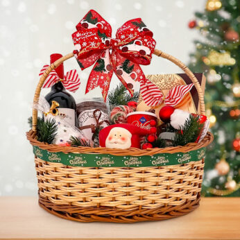 Huge Christmas Corporate Hampers includes many chocolates, Wine, Cake and many Christmas items