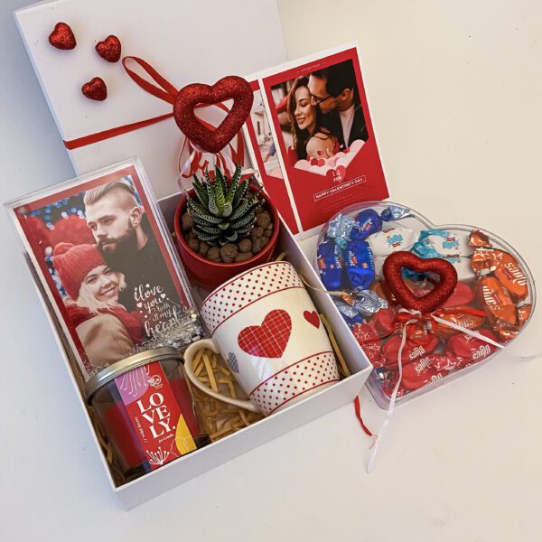 Spellbinding Valentine's Day Gift Hamper for wife with Exclusive Chocolates, Live Succulent, Ceramic Mug, and More - Image 4