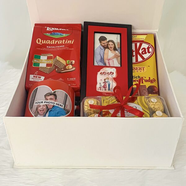 Online birthday gifts for husband  With Elegant Loacker Napolitaner, Photoframe, Chocolates, Mug. And Cards - Image 3