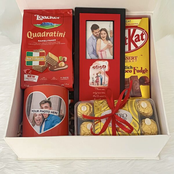 Online birthday gifts for husband  With Elegant Loacker Napolitaner, Photoframe, Chocolates, Mug. And Cards - Image 4