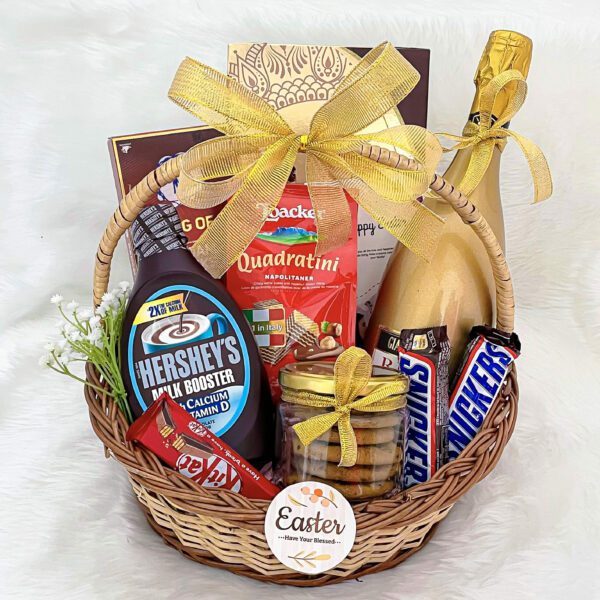 Easter gift ideas with Exquisite Easter hamper includes elite chocolates, chocolate syrup, cookies and more delicacies - Image 4