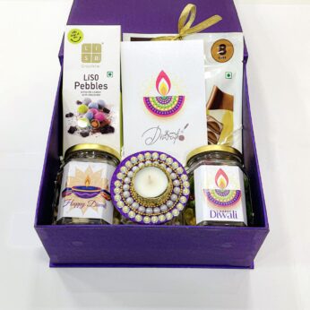 Sweet & Savoury Diwali Victuals Gift Box With Chocolates, Dry Fruits, And Nuts