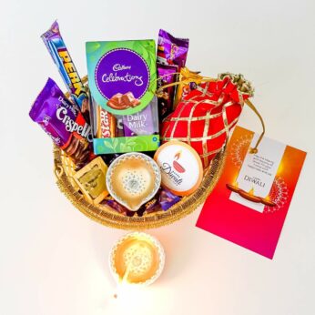 Chocofill diwali dry fruit gift boxes Hamper With Exclusive Cadbury Chocolates