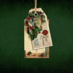 vintage xmas tags