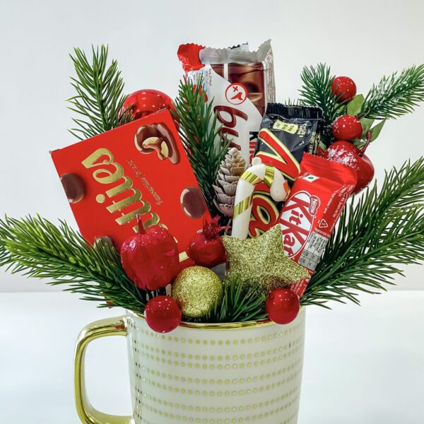 All-In-One Christmas Mug Hamper Full of Exclusive Chocolates - Image 2