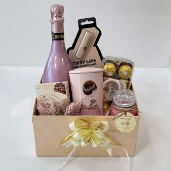 Lavender Haze wedding gifts for bride With Red Wine, Chocolates, And More