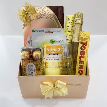 Grand Ecstasy Bridal Shower Gift With Chocolates, Wine, and More