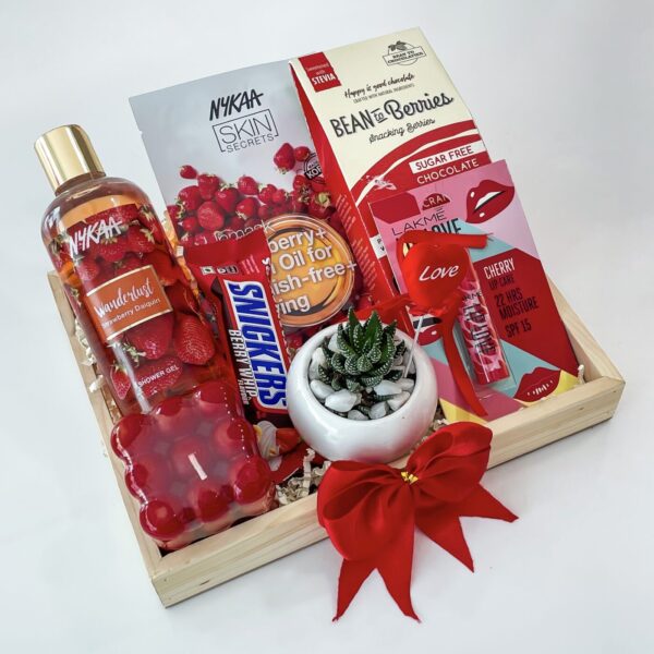 Berry Blast Birthday Gift For Fiancee With Exquisite Chocolates, Scented Candle, And More - Image 2