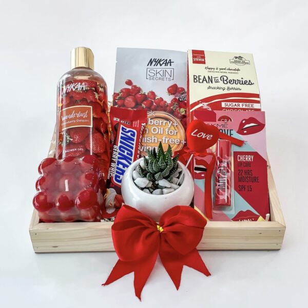 Strawberry Mania Birthday Gift For Lover With Chocolates, Scented Candles, Self-care Items, And More - Image 4