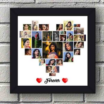 Personalized Love collage photo frame for Couples