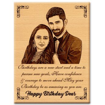 Personalized Wooden engraved Birthday photo frames for your best ones