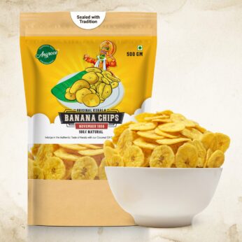 Crisp And Crunchy Kerala Special Ripe Banana chips  (2 Packs Of 500g)