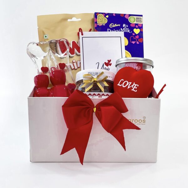 Love Extravaganza Valentine's Day Gift Hamper With Chocolates, Love Drops Oil, And More - Image 2