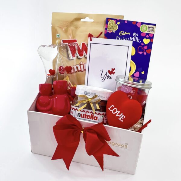 Love Extravaganza Valentine's Day Gift Hamper With Chocolates, Love Drops Oil, And More - Image 3