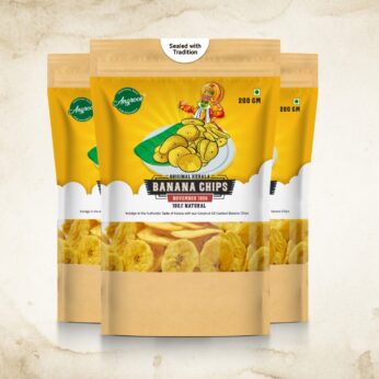 Kerala’s Authentic Banana Chips (3 Packs Of 200g)