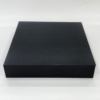 Perfect Black Gift Box for Packaging Gifts, Jewelry, and Other Delicate Items  12 x 12 x 2.5 Inch