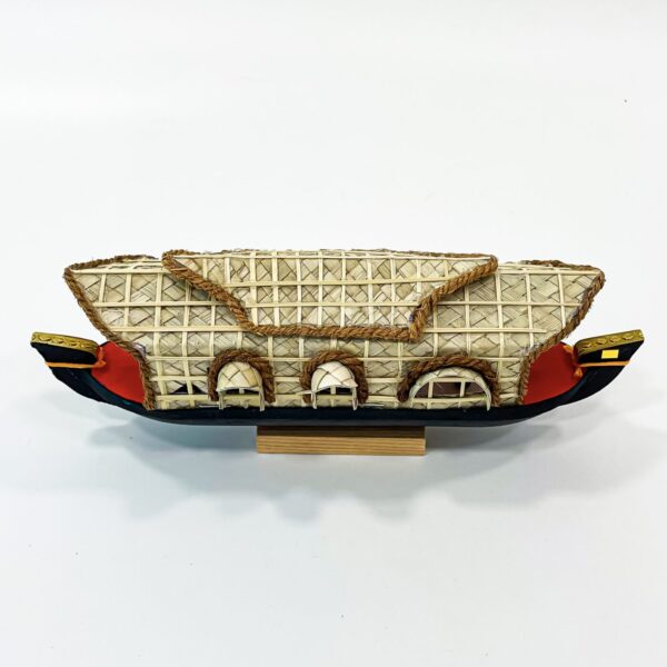 Miniature Kerala Houseboat Handicraft Decor Gift (5 H x 3.5 W x 14 L inch) - Image 2