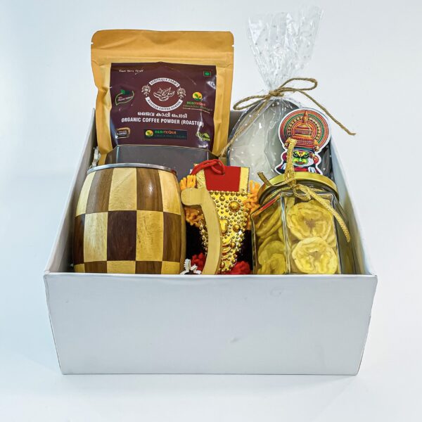 Kerala Culture Collection Kerala Gift Box With Handicrafts, Banana Chips, Organic Coffee, And More - Image 5