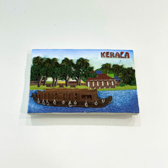 Handcrafted 3D Kerala fridge magnet (Set Of  3) (H 5cm, W 8Cm, L 1Cm.)