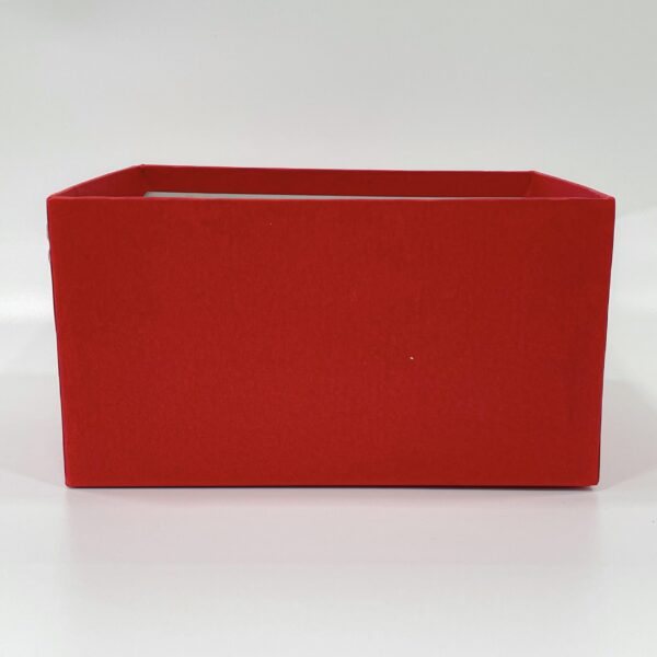 Premium Red Coloured Paper Gift Tray - Size 5" x 6.5" x 9 - Image 2