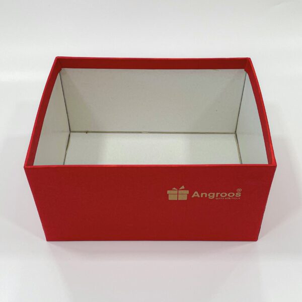 Premium Red Coloured Paper Gift Tray - Size 5" x 6.5" x 9 - Image 4