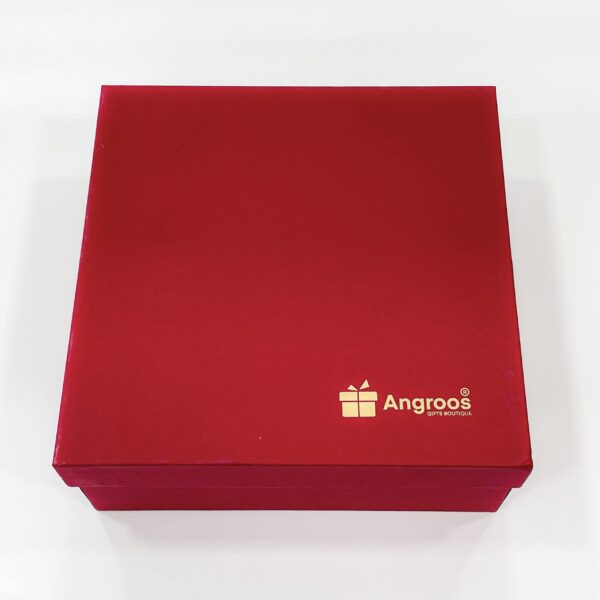 Scarlet Surprise: Deluxe Gift Box in Ravishing Red - 4x10x10 Inches - Image 2