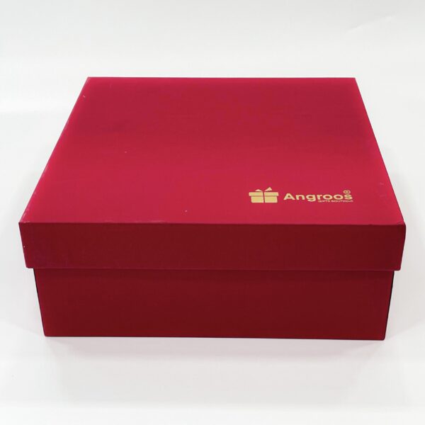 Scarlet Surprise: Deluxe Gift Box in Ravishing Red - 4x10x10 Inches - Image 3