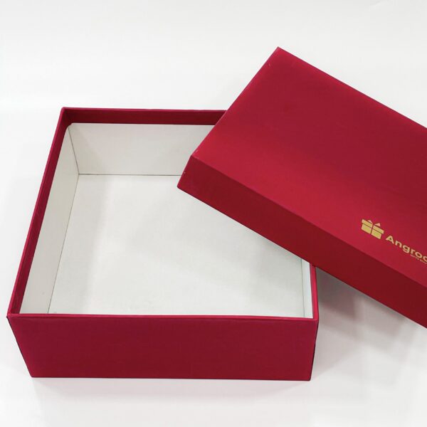 Scarlet Surprise: Deluxe Gift Box in Ravishing Red - 4x10x10 Inches - Image 5