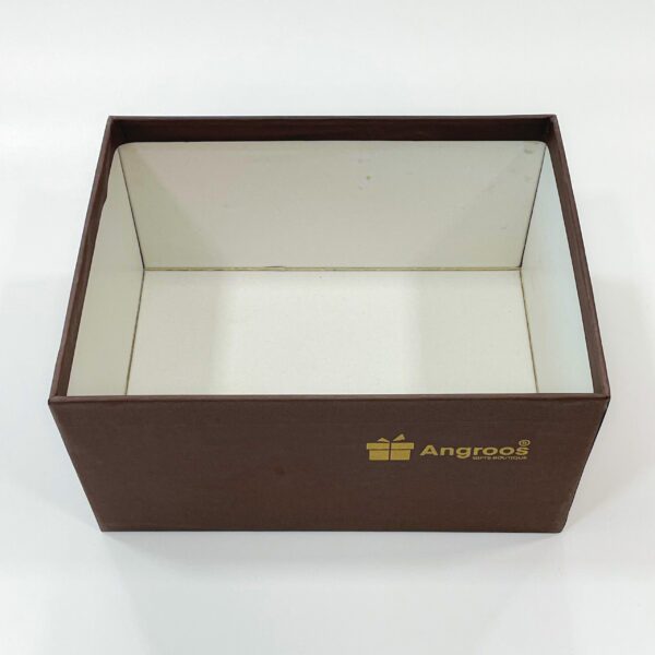 Charming Brown Empty Gift Box Tray Available in Size 5x9x6.5 inches - Image 3