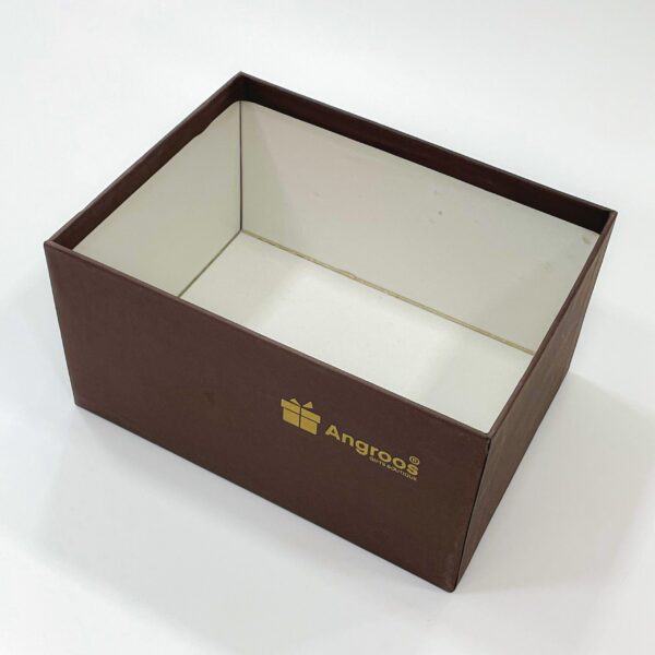 Charming Brown Empty Gift Box Tray Available in Size 5x9x6.5 inches - Image 4