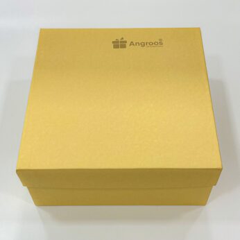 Handmade Delight: 4 1/4 x 9 x 9 Inch Golden Gift Box – The Perfect Presentation