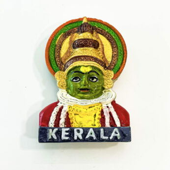 3D Kathakali fridge magnet 5 pieces with vibrant colors ( H 6.5 cm, W 4cm, L 1cm.)