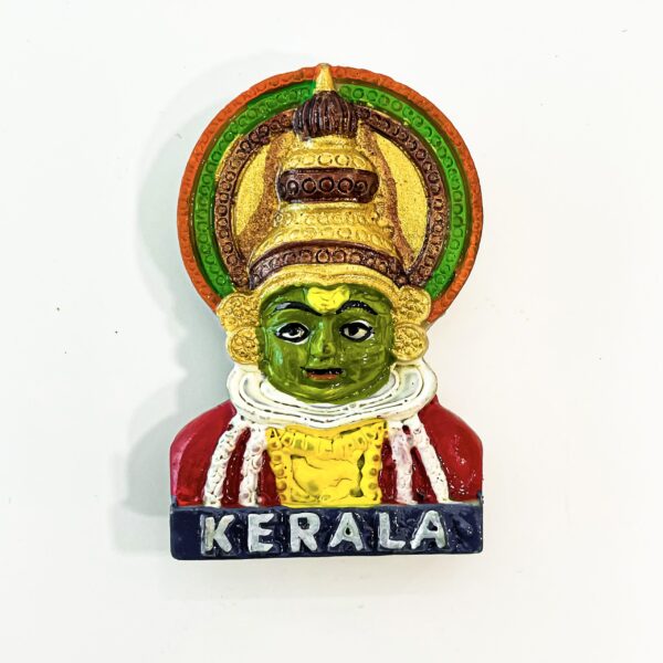 3D Kathakali fridge magnet 5 pieces with vibrant colors ( H 6.5 cm, W 4cm, L 1cm.) - Image 2