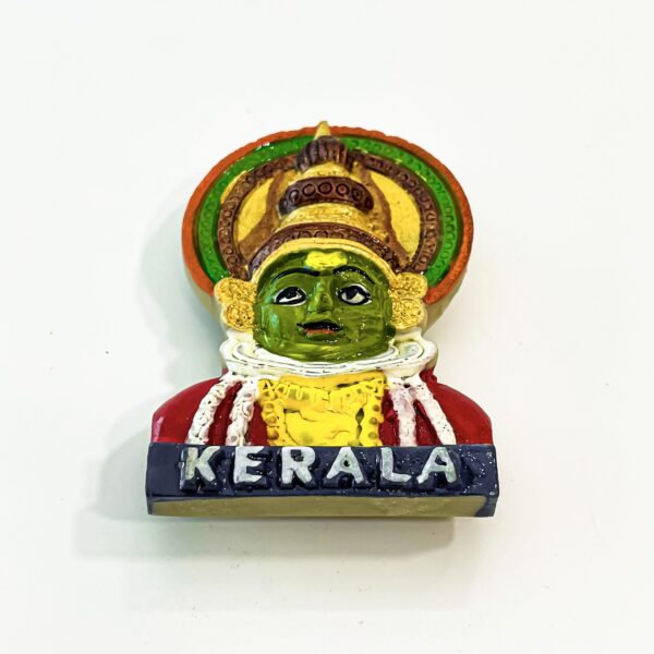 3D Kathakali fridge magnet 5 pieces with vibrant colors ( H 6.5 cm, W 4cm, L 1cm.) - Image 3