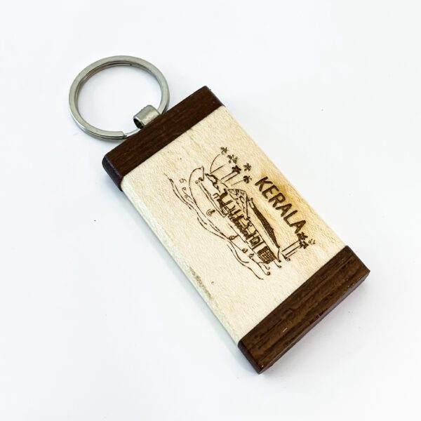 Kerala Souvenir Wooden Keychains