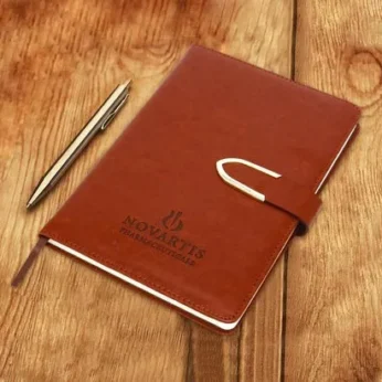 Executive Diary notebook with flap lock