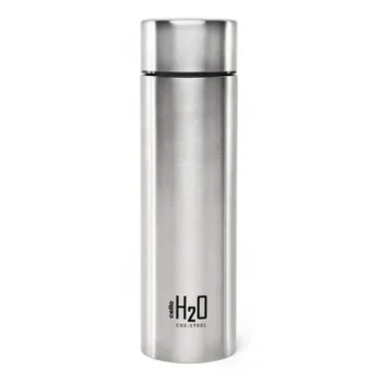 Cello H2O –  Insulated stainless steel water bottle – 1 ltr, Silver (Personalized) x 50 packs