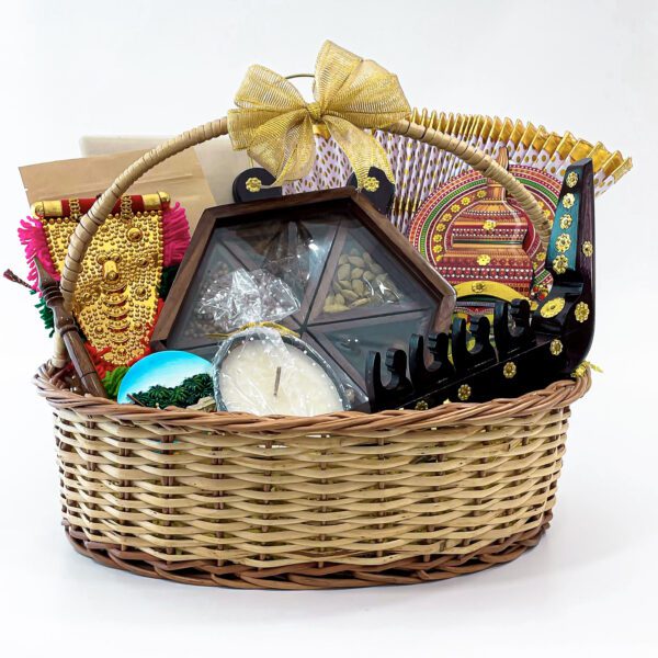 Traditional Kerala gift for men includes Kerala mundu, Kathakali head, and more - Image 4