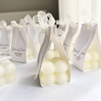 Specialized paper-wrapped bubble candles for return gifts ( Making time 5 days)  (H 4 cm x W 4 cm) x 50 Pcs