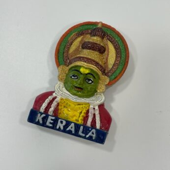 Magnificent 3D Kathakali art fridge magnet for home decor (H 7 x W 4.5 x L 1 cm) x 4 Pcs