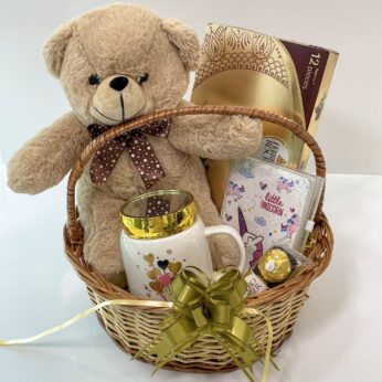 Enchanting Daughter’s Day gift hamper filled with Teddy, chocolates, and more