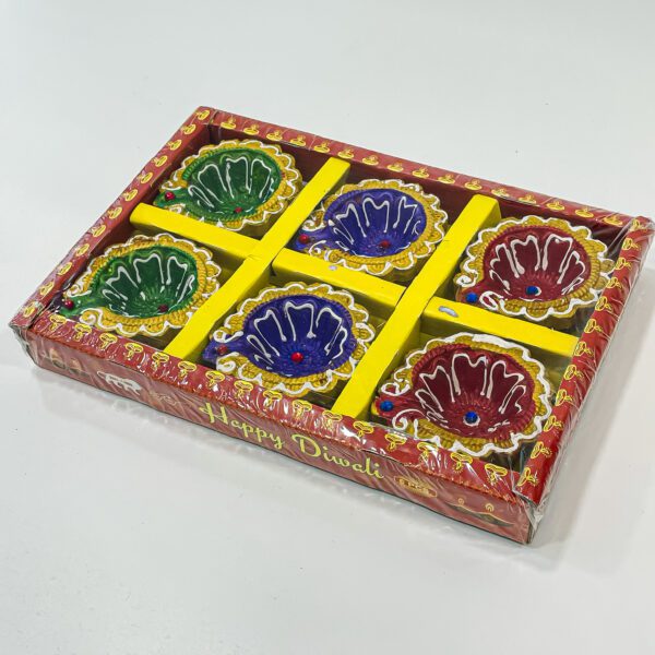 Colourful Diya set