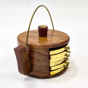 Handcrafted Wooden Tea Coaster 