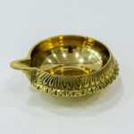 round brass diya