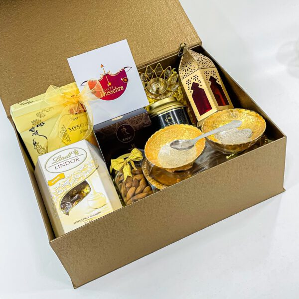 Unwrap the Festive Magic with Our Dussehra Gift Box with Sweets, Hanging lamp, Oodh cones and More - Image 4