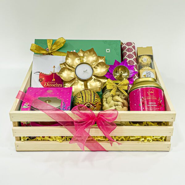 Sweet Gift Boxes with Dussehra Gift Items With Premium scented Candle, Handcrafted elephant large, Ferrero Rocher Chocolates And More Festive Treasures - Image 5