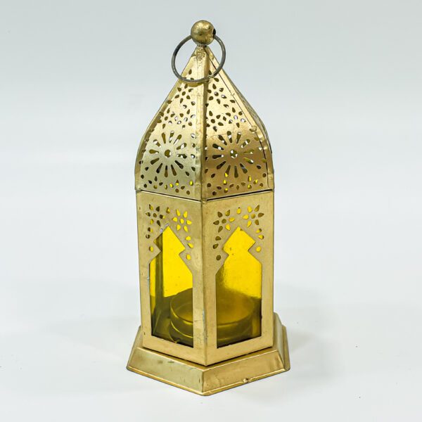 Sunshine Glow Lantern: Yellow hanging Lamp (H 6.25 x W 3.5 x L 3.5 inches) - Image 2