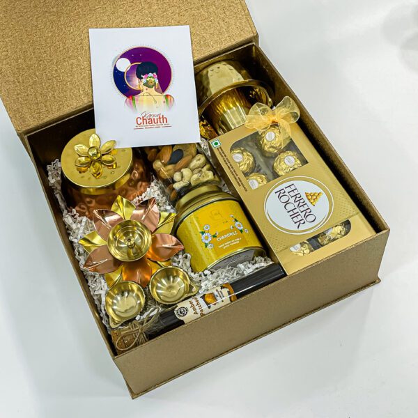 Karwa Chauth Gifts with Sweets, Diyas, and More - A Perfect Celebration Package - Image 3